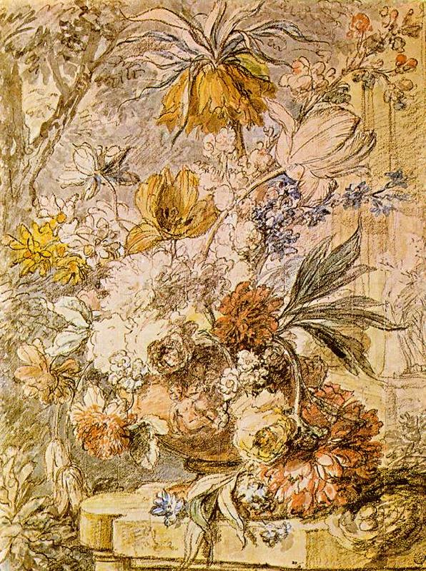 HUYSUM, Jan van Vase with Flowers sg China oil painting art